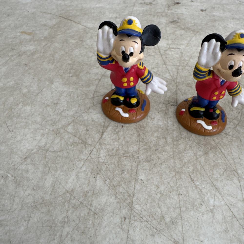 3 Disney Cruise Line Captain Mickey & Minnie Mouse Collectible 2.5" PVC Figure - Picture 2 of 7